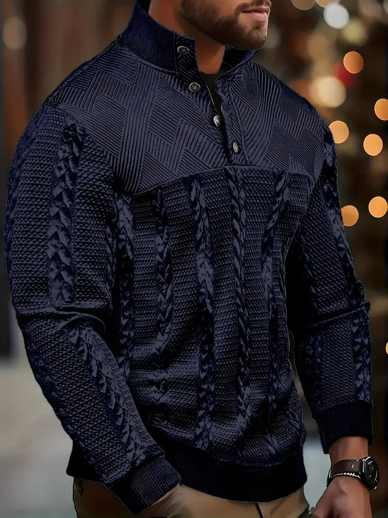 Dawson - Jersey Henley De Manga Larga Con Rayas
