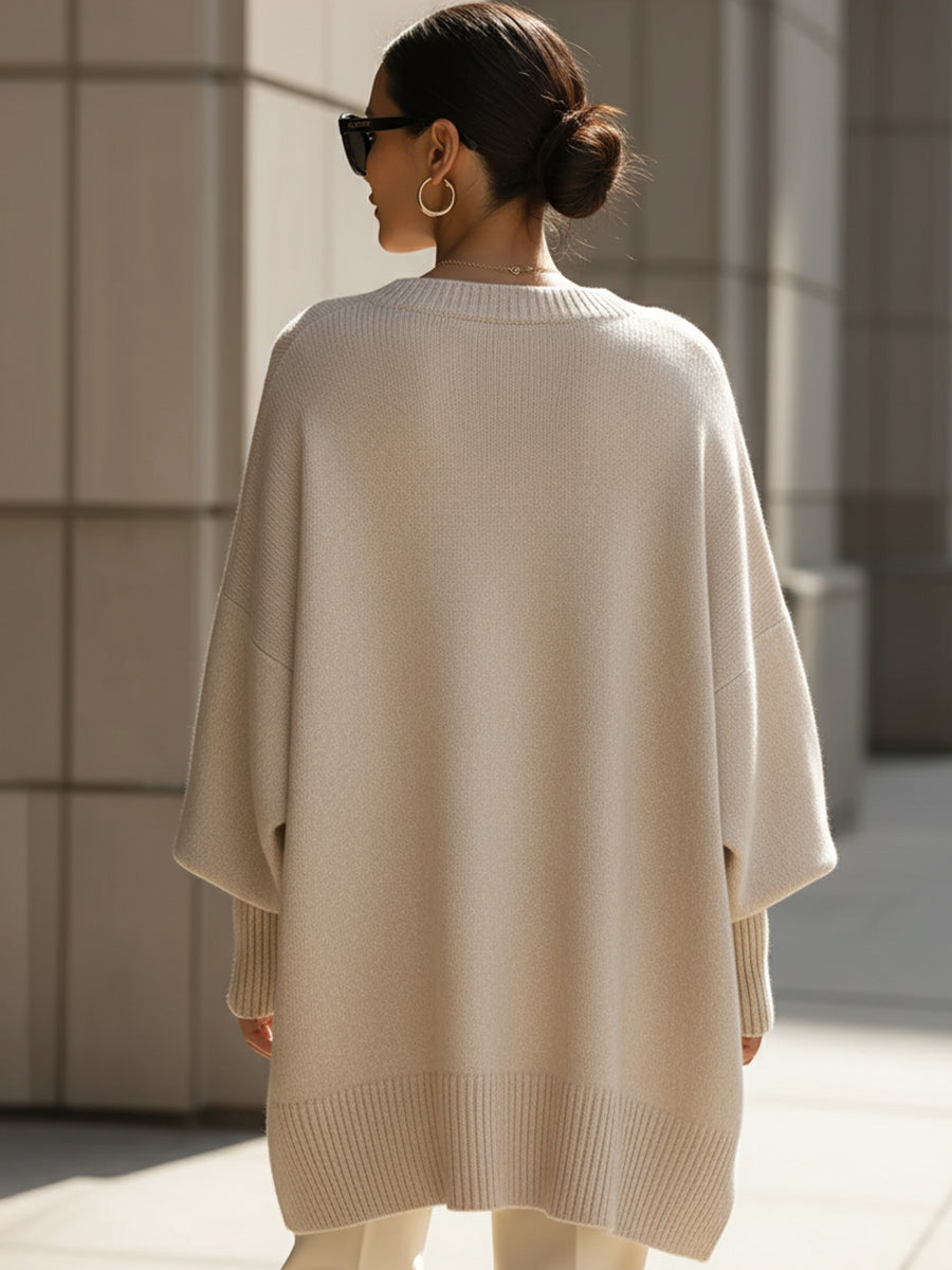 Phobe – Jersey De Punto Asimétrico Oversize