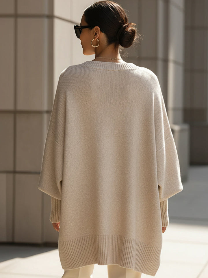 Phobe – Jersey De Punto Asimétrico Oversize