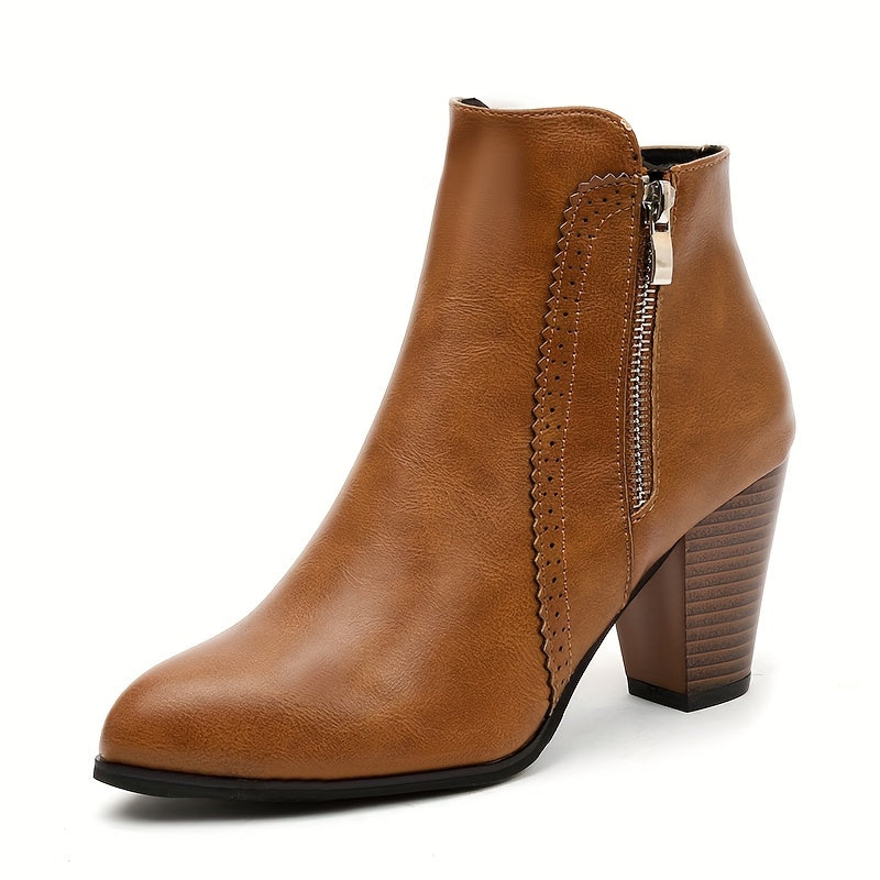 Zofie - Sandalia Elegante De Tacón Alto Con Cremallera Lateral