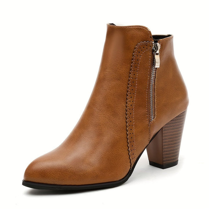 Zofie - Sandalia Elegante De Tacón Alto Con Cremallera Lateral