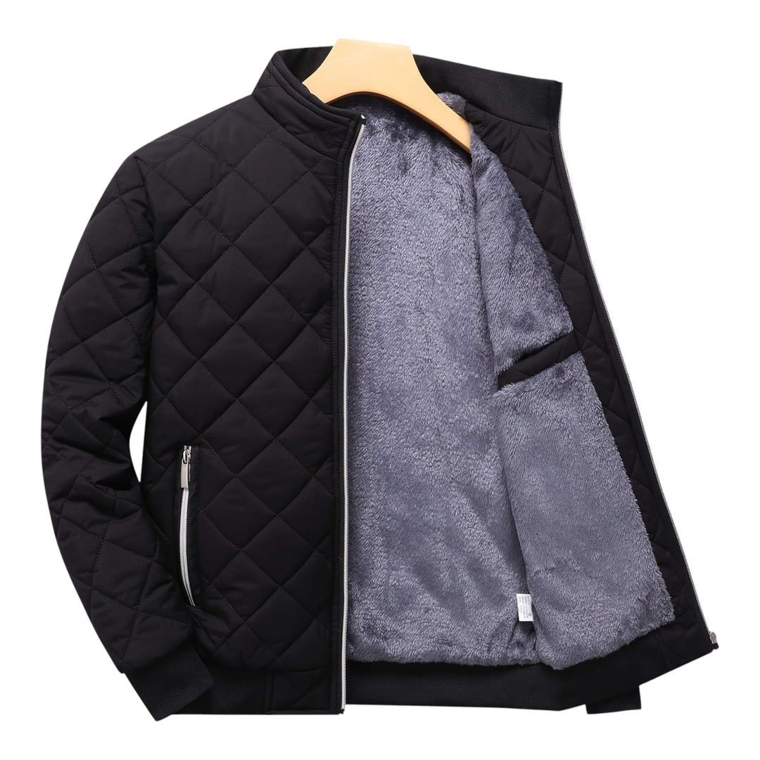 Hristo - Chaqueta Con Forro Polar y Estampado De Rombos
