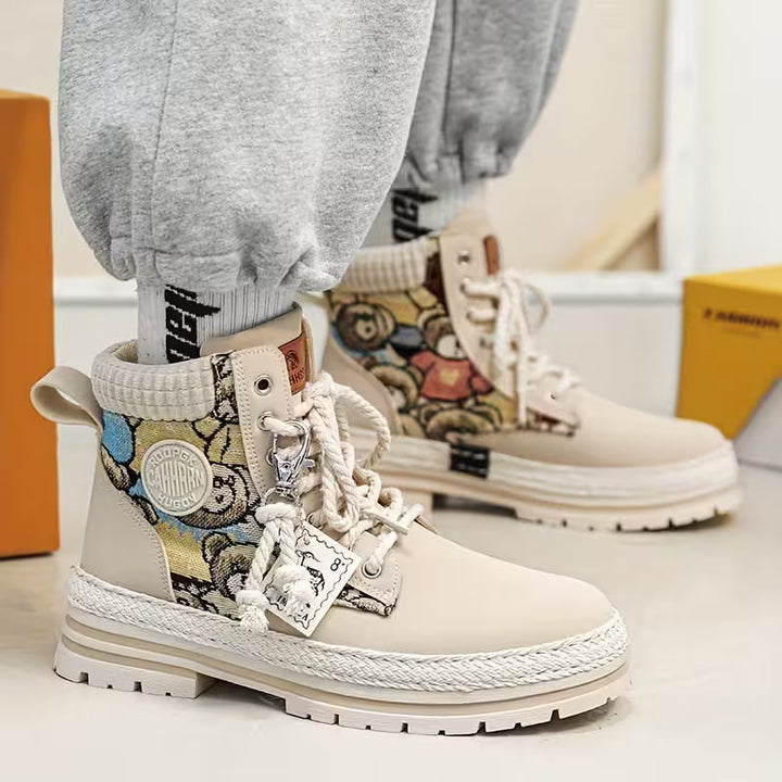Hilarie - Estampado De Ositos Antideslizantes Zapatilla Deportiva