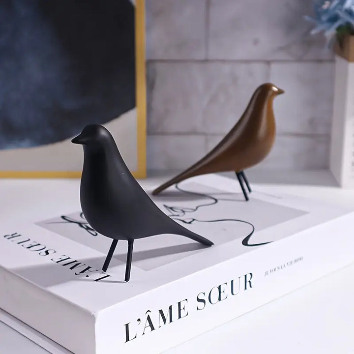 DecoPerch - Conjunto De Estatuas Abstractas De Pájaros Arte Déco