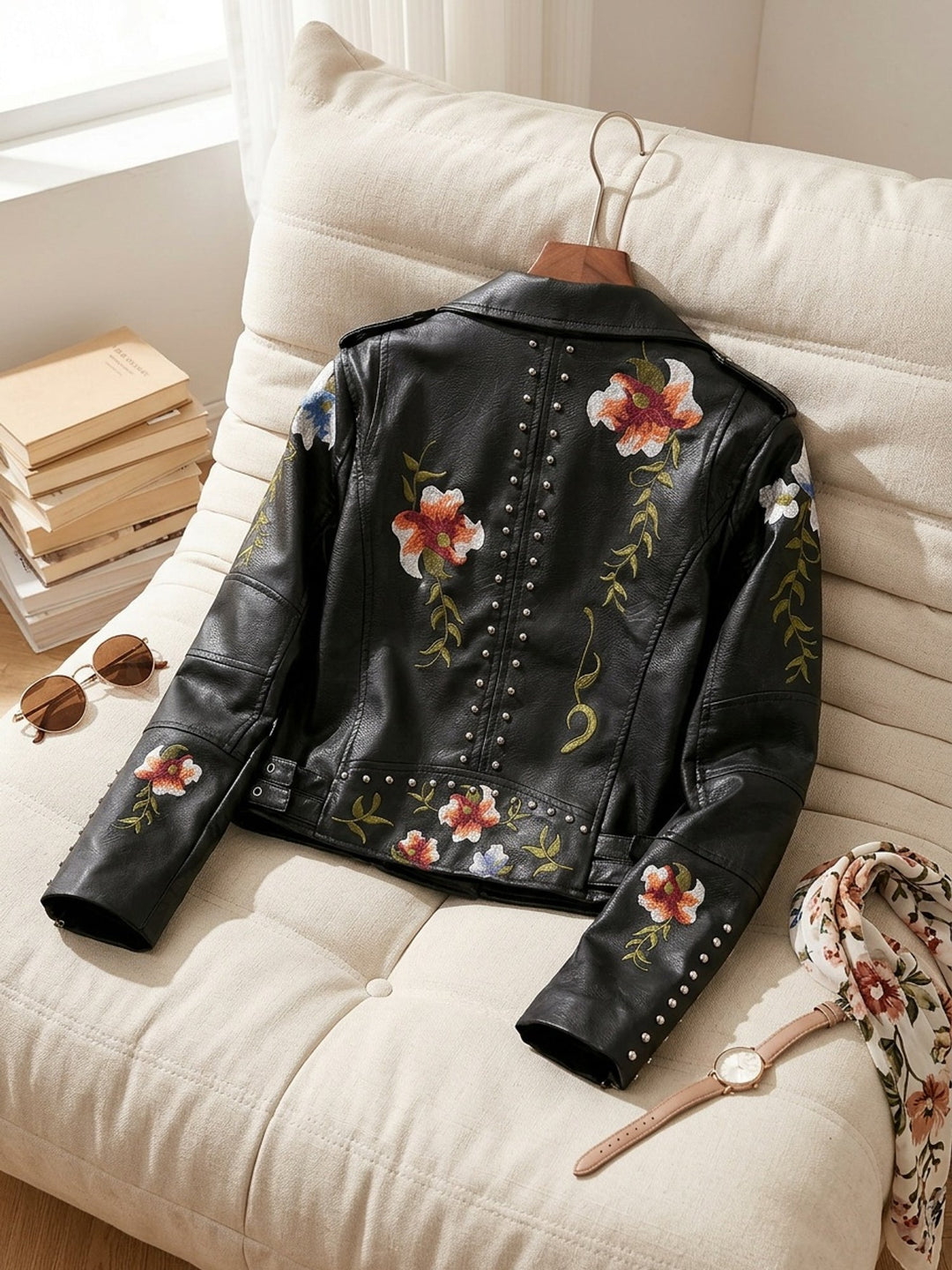 Litsitso - Chaqueta Corta Con Estampado Floral