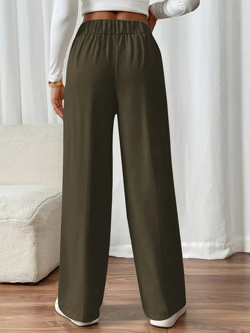 Orvella - Cómodos Pantalones Anchos Con Bolsillos