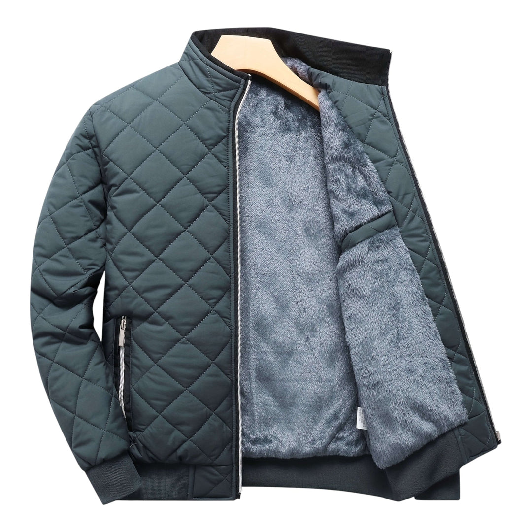 Hristo - Chaqueta Con Forro Polar y Estampado De Rombos