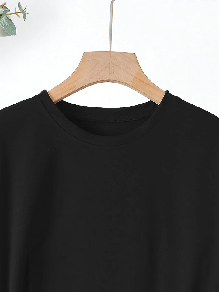 Larson - Informal Manga Corta Camiseta Con Estampado De Corazones
