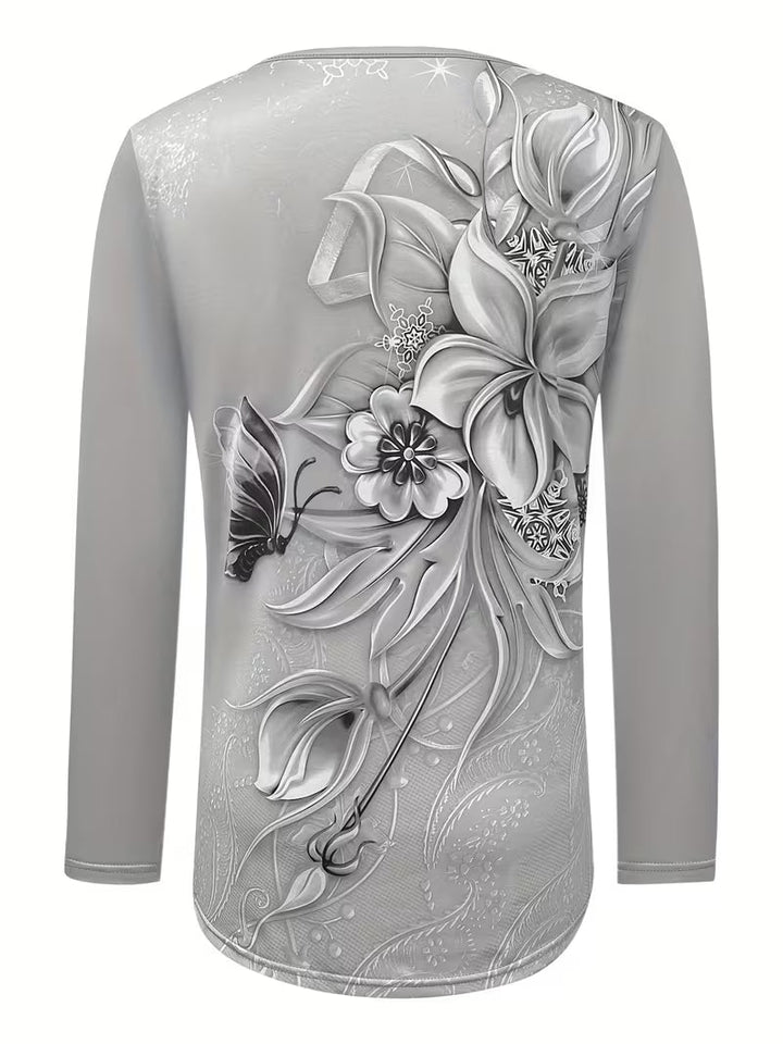 Ljiljana - Top Con Estampado Floral a La Moda
