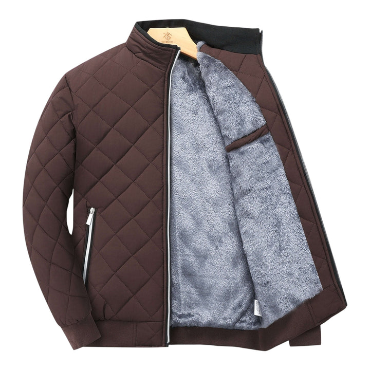 Hristo - Chaqueta Con Forro Polar y Estampado De Rombos