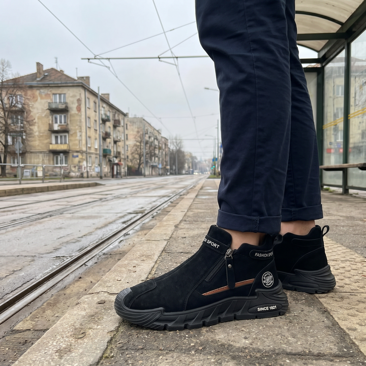 Jaquarius - Zapatillas Deportivas Modernas Con Cremallera Lateral