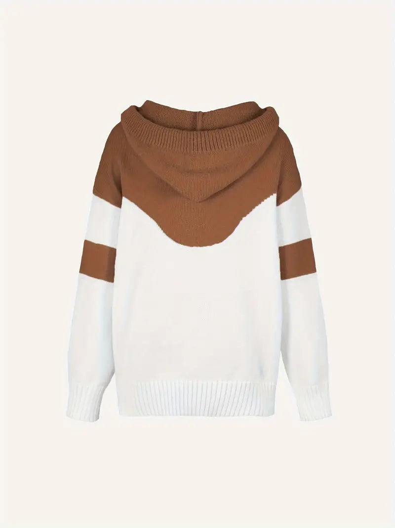 Letitia - Sudadera Con Capucha y Cordón en Bloque de Color