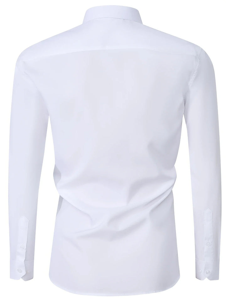 Byron - Elegante Camisa De Manga Larga Con Btones