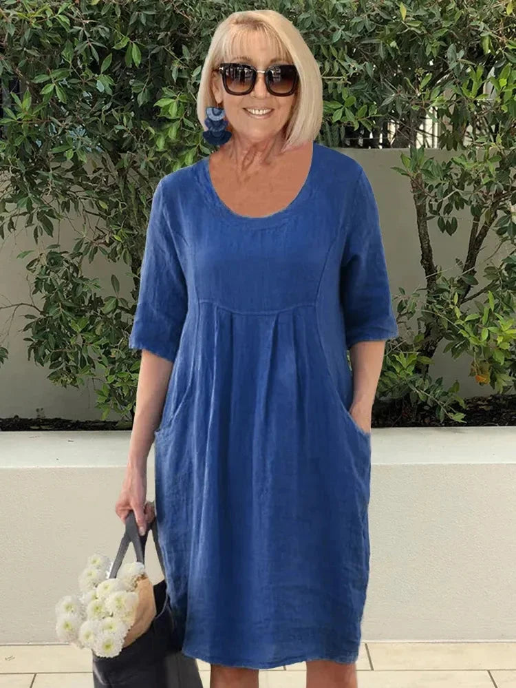 Devyn - Elegante Vestido Con Bolsillos