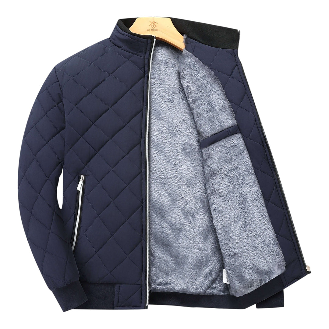 Hristo - Chaqueta Con Forro Polar y Estampado De Rombos