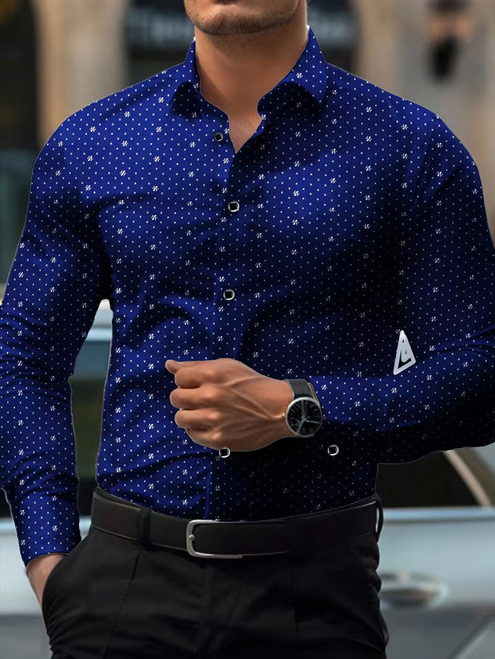 Spyros - Camisa De Manga Larga Con Botones En La Parte Delantera
