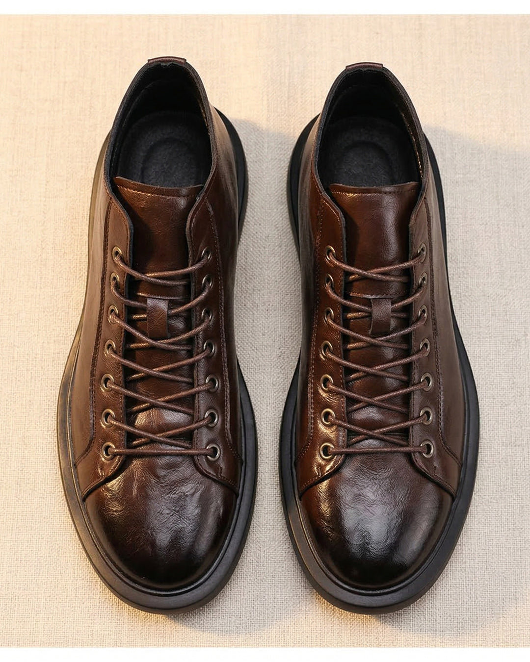 Kervens - Botas De Cuero Con Cordones