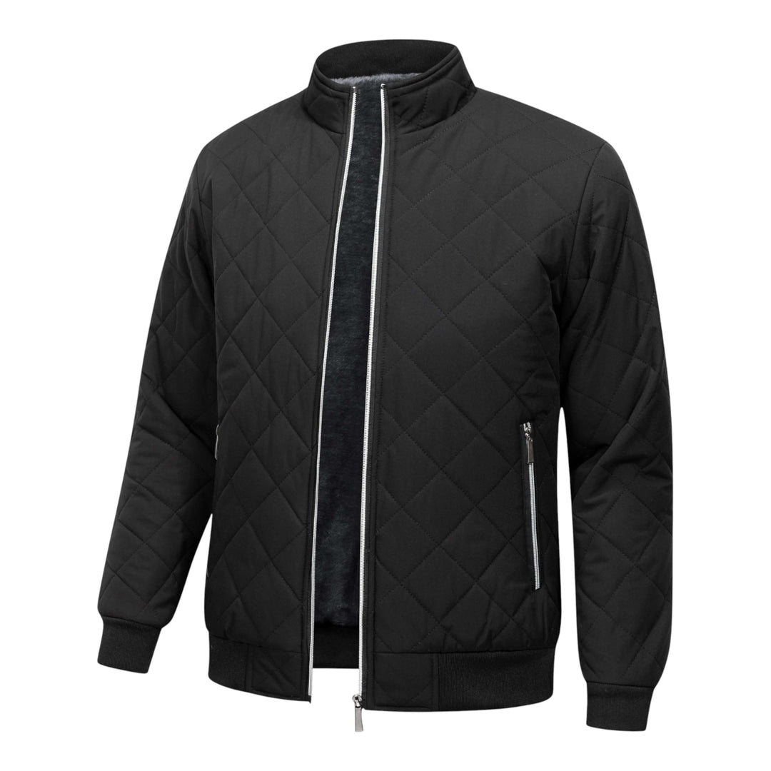 Hristo - Chaqueta Con Forro Polar y Estampado De Rombos