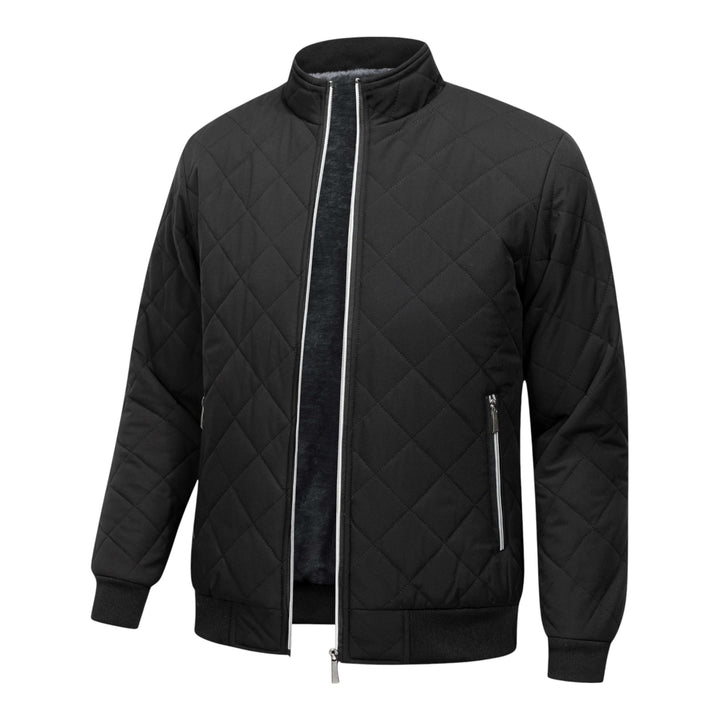 Hristo - Chaqueta Con Forro Polar y Estampado De Rombos