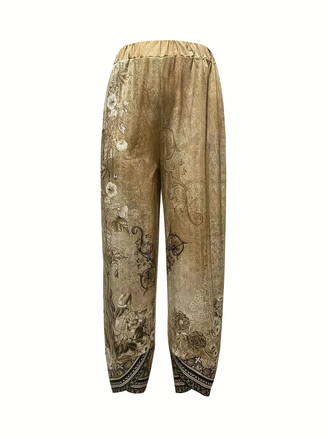 Kayden - Pantalón Capri Vintage De Flores