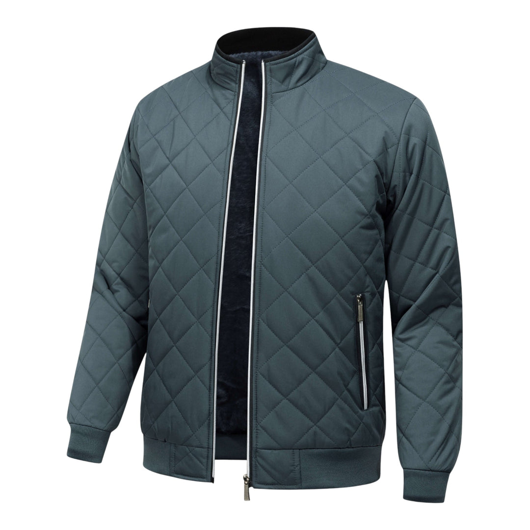Hristo - Chaqueta Con Forro Polar y Estampado De Rombos