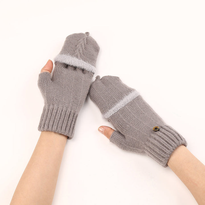 GloveGleam - Guantes Sin Dedos De Punto