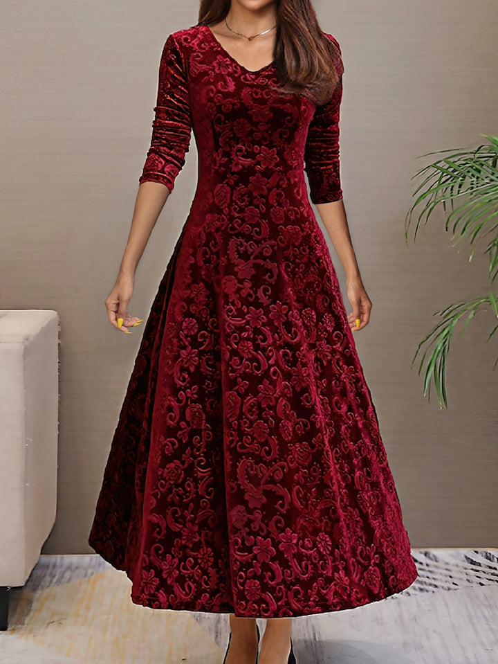 Eluned - Elegante Vestido De Fiesta De Terciopelo