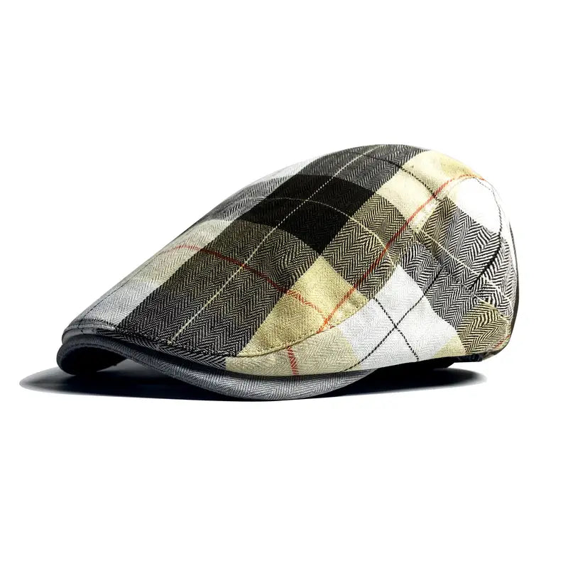 Velimir - Gorra Boina Elegante a Cuadros