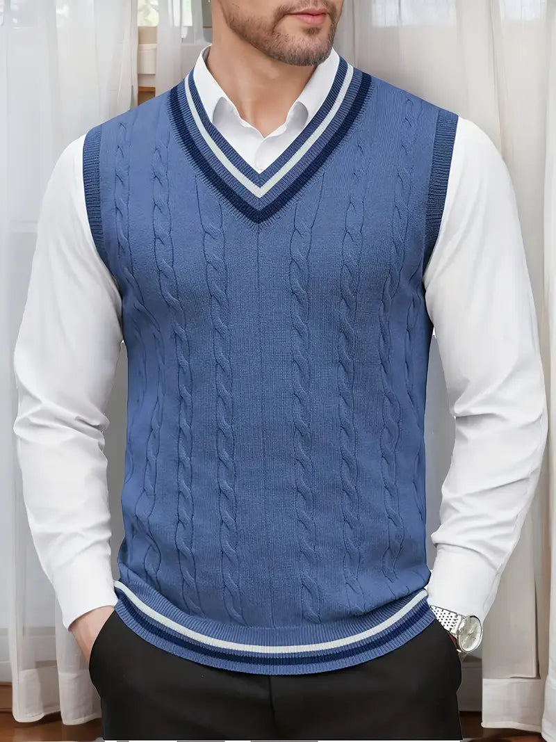 Duane - Jersey De Punto Sin Mangas Con Cuello En V