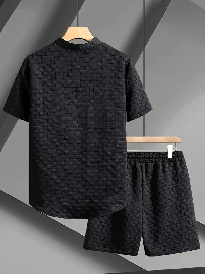 Zane - Conjunto Informal De Camiseta De Manga Corta y Pantalón Corto Para Verano