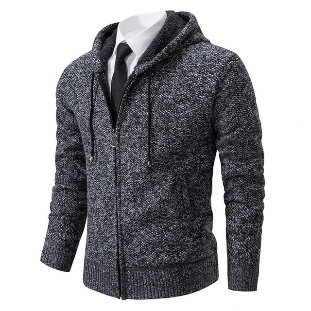 Thorsten - Chaqueta De PuntoDe Color Liso New Jersey