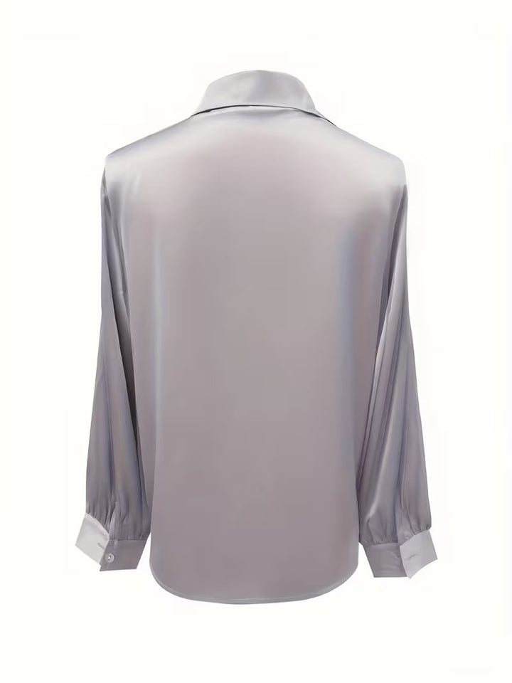 Leylah - Elegante Blusa De Manga Larga