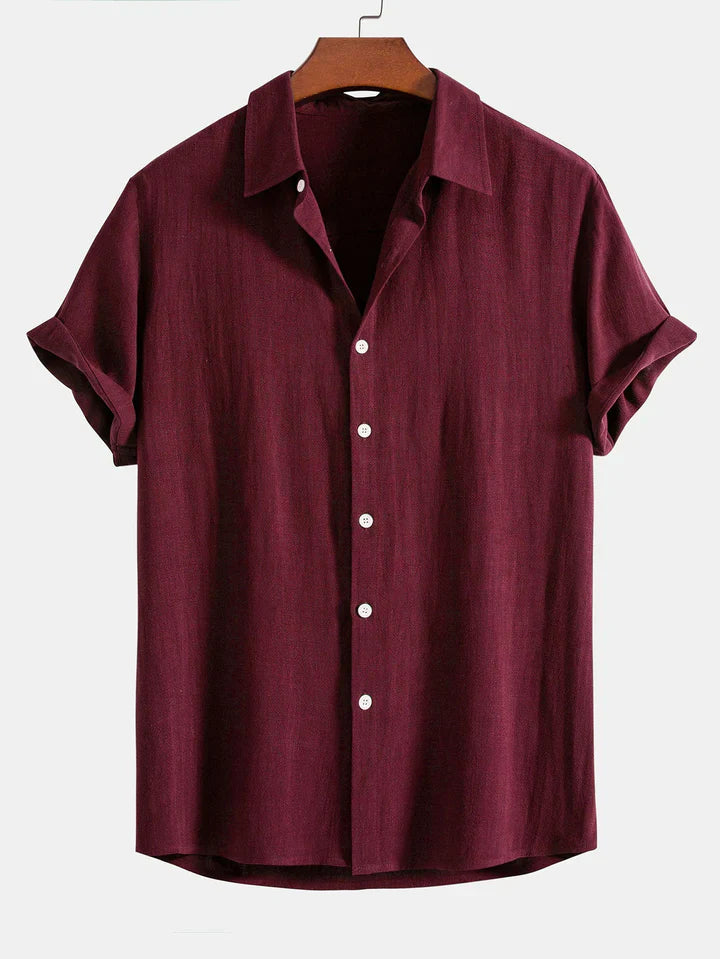 Booker - Camisa De Mezcla De Lino Con Pantalón Recto