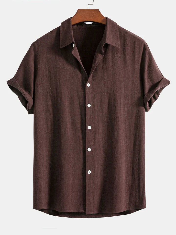 Booker - Camisa De Mezcla De Lino Con Pantalón Recto