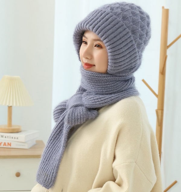 Abelina – Protección Auditiva Integrada Gorro Cortavientos Bufanda