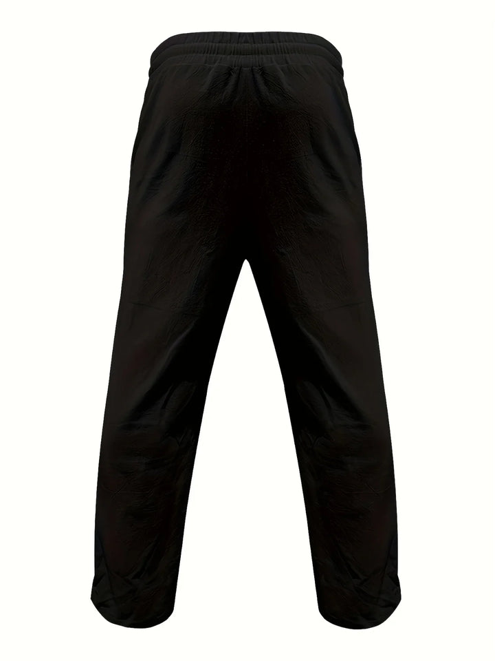 Beslan - Pantalones Elegantes De Pierna Recta Con Botones Dorados