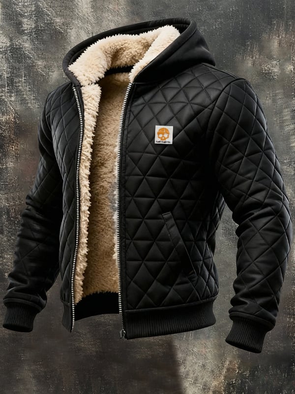 Jorginho - Chaqueta Para Exterior Con Patrón De Rombos Tejido