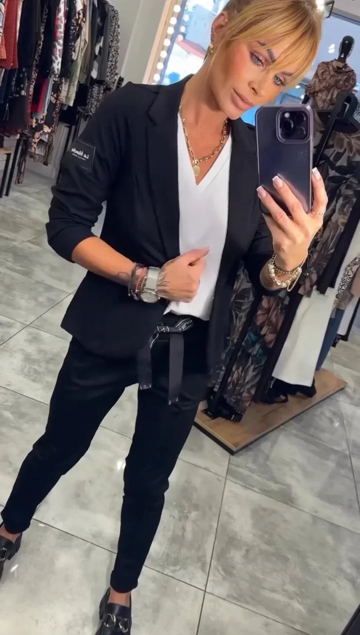 Jocelyne - Elegante Conjunto De Blázer Pantalones