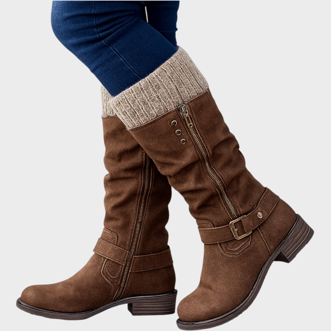 Melisandre - Elegante Bota De Invierno Con Altura Hasta la Mitad De La Pantorrilla