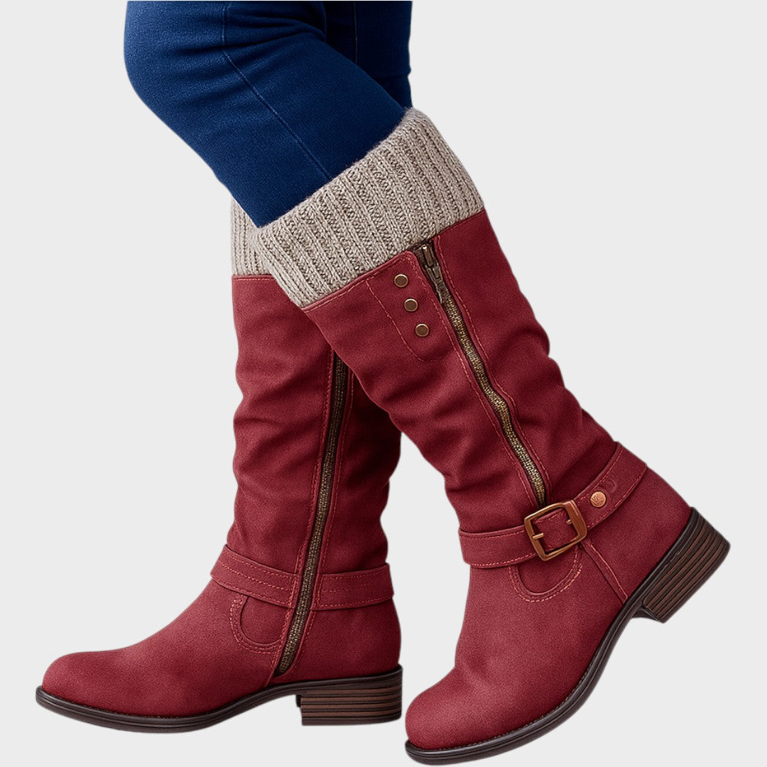 Melisandre - Elegante Bota De Invierno Con Altura Hasta la Mitad De La Pantorrilla