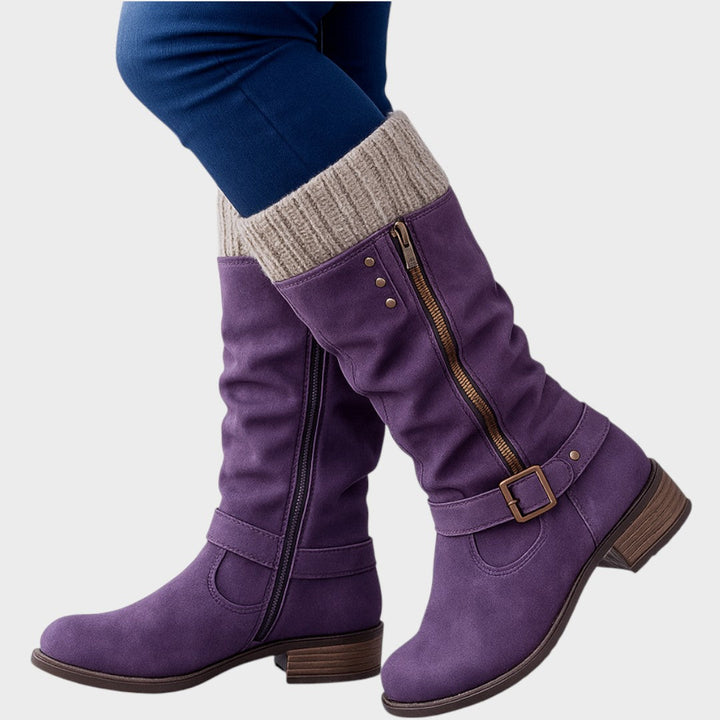 Melisandre - Elegante Bota De Invierno Con Altura Hasta la Mitad De La Pantorrilla