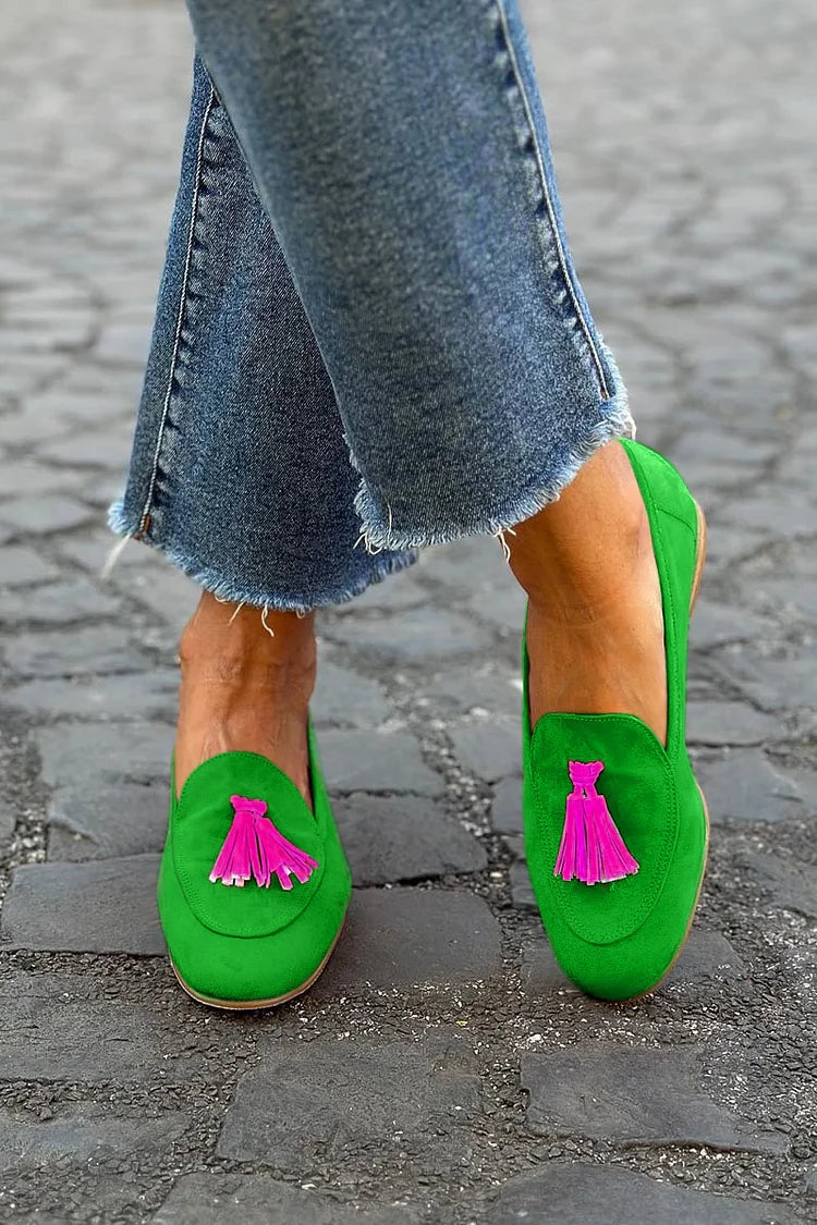 Boattin - Elegantes Mocasines De Ante Con Borlas