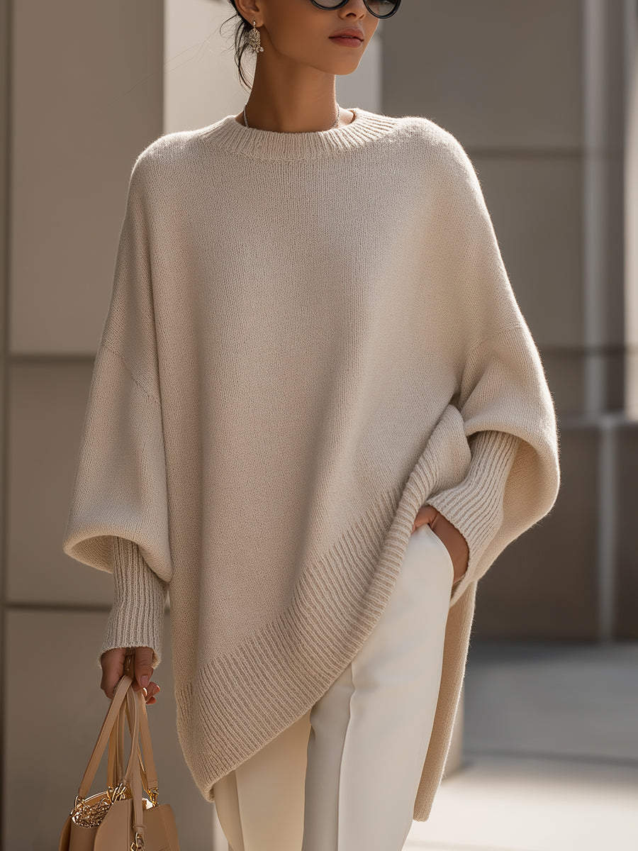 Phobe – Jersey De Punto Asimétrico Oversize