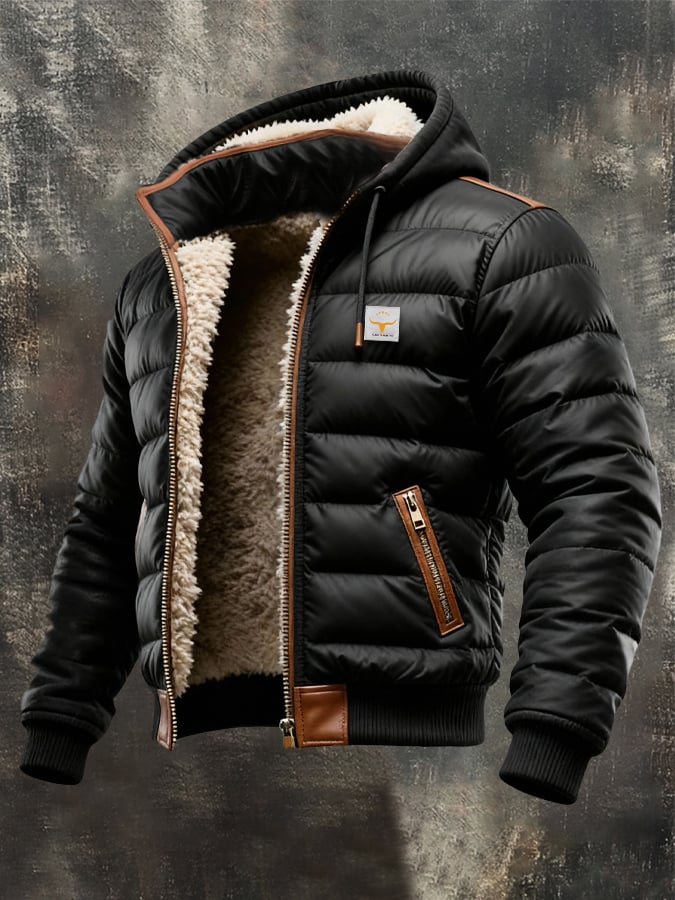 Mikhail - Chaqueta Acolchada Con Capucha y Cremallera