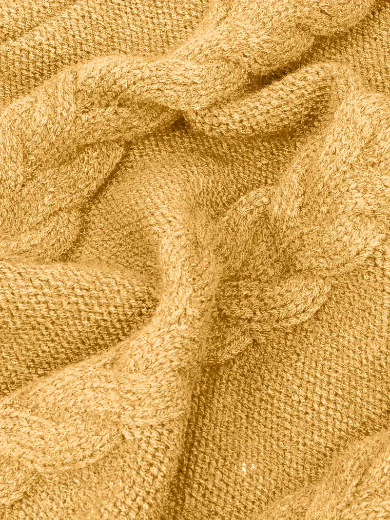 Narda - Cable Grueso De Punto Cuello Alto Vestido