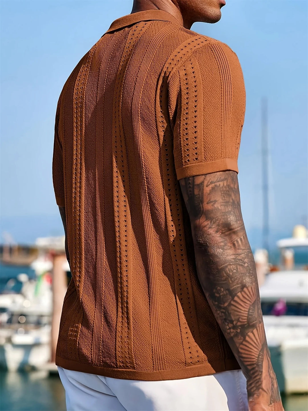 Semyon - Camisa De Punto Con Estampado Intrincado a La Moda