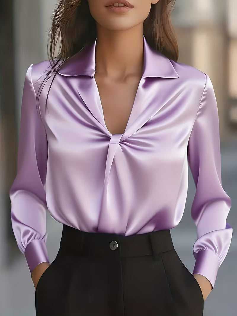 Leylah - Elegante Blusa De Manga Larga