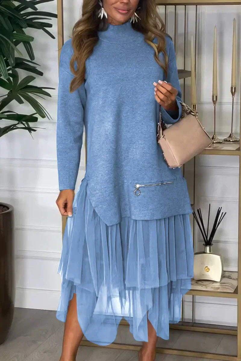 Sonja - Elegante Vestido de Malla Patchwork