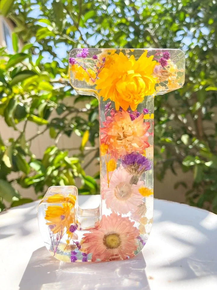 PetalLume - Lámpara De Noche De Resina Con Flores Hechas a Mano