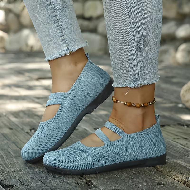 Kethryn - Zapatos Sin Cordones de Punto Estilo Mary Jane